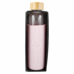 BOTELLA DE CRISTAL CON FUNDA DE SILICONA 585 ML |  MICKEY YOUNG ADULT