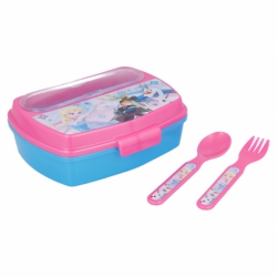 SANDWICHERA FUNNY CON CUBIERTOS FROZEN IRIDESCENT AQUA