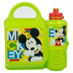 COMBO SET EASY CON BOTELLA ERGONOMICA 400 ML |  MICKEY MOUSE - DISNEY - WATERCOLORS