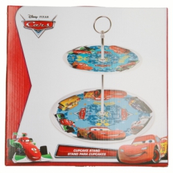 STAND MELAMINA PARA CUPCAKES EN ESTUCHE CARS BAKERY