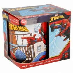 TAZA CERAMICA 325 ML CON CAJA |  SPIDERMAN STREETS