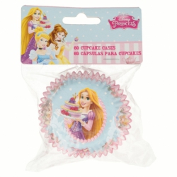 SET 60 CÁPSULAS PARA CUPCAKES ESTÁNDAR EN BOLSA PRINCESAS DISNEY BAKERY