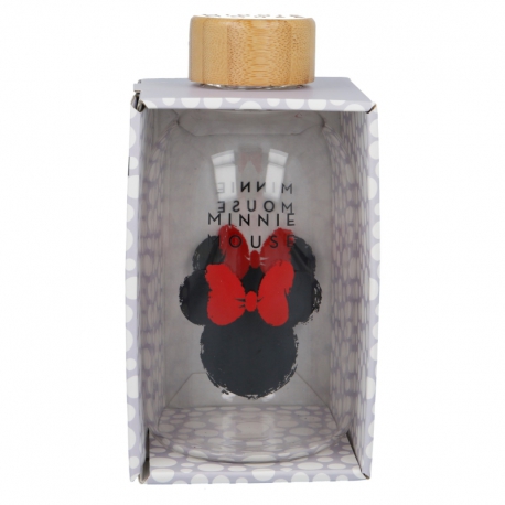 SMALL GLASS BOTTLE 620 ML MINNIE