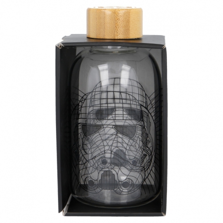 SMALL GLASS BOTTLE 620 ML STAR WARS