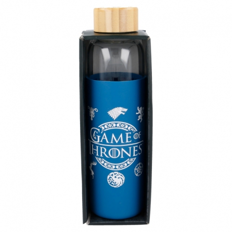 GLASS BOTTLE WITH SILICONE COVER 585 ML GAME OF THRONES