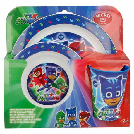 3 PCS KIDS MICRO SET PJ MASKS