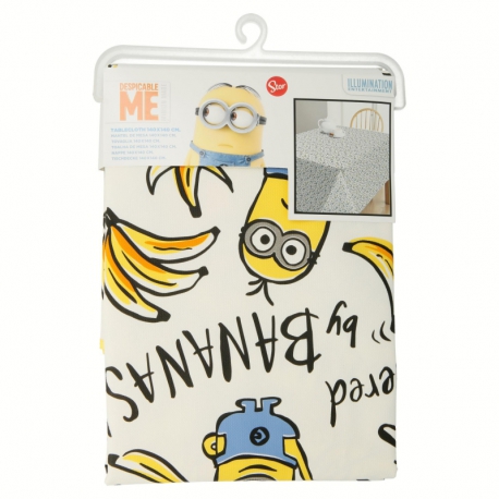 WIPE CLEAN TABLECLOTH 1,40 x 1, 40 m MINIONS BANANAS