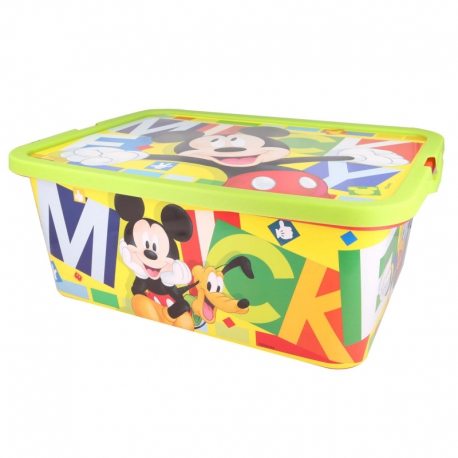 STORAGE CLICK BOX 13 L MICKEY WATERCOLOR