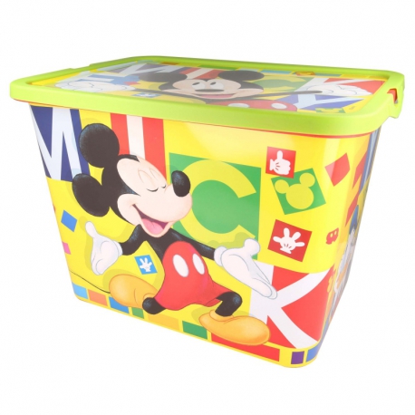 STORAGE CLICK BOX 23 L MICKEY WATERCOLORS