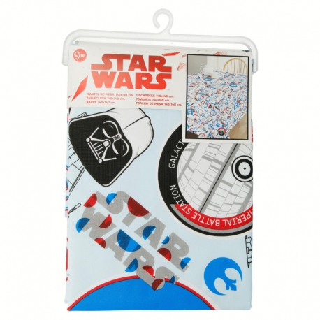 WIPE CLEAN TABLECLOTH 1,40 x 1,40 m STAR WARS GALACTIC MISSION