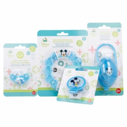 BASIC BABY PACK (PACIFIER, PACIFIER CASE, PACIFIER HOLDER AND TEETHER)| MICKEY PAINT POT