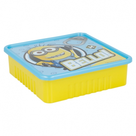 DAILY USE SQUARE CAN SANDWICH BOX MINIONS