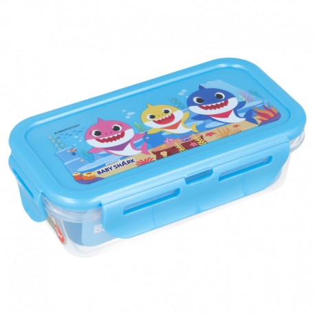 RECTANGULAR HERMETIC FOOD CONTAINER 250 ML BABY SHARK