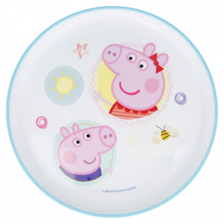 BICOLOR PREMIUM PLATE PEPPA PIG CORE