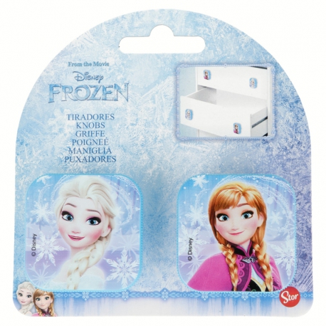 2 PCS. SET SQUARE STANDARD DORKNOBS FROZEN