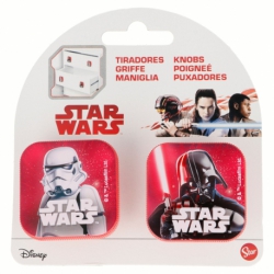 2 PCS. SET SQUARE STANDARD DORKNOBS STAR WARS
