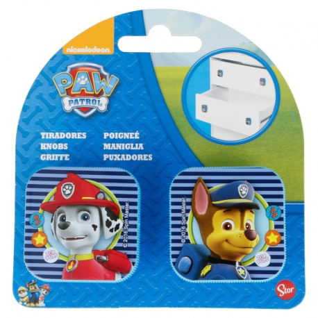 2 PCS. SET SQUARE STANDARD DORKNOBS PAW PATROL