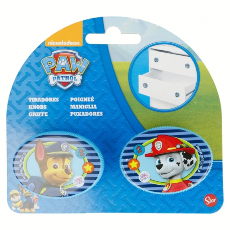 2 PCS. SET OVAL STANDARD DORKNOBS PAW PATROL