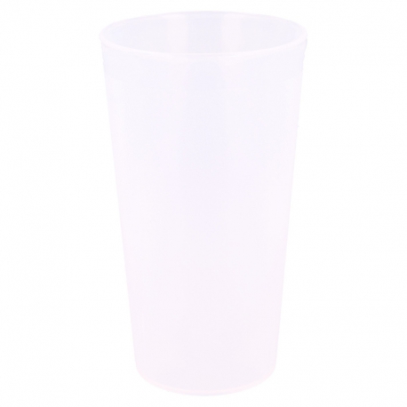 STACKABLE TRANSPARENT PP TUMBLER 420 ML
