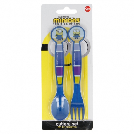 2 PCS PP CUTLERY SET MINIONS II