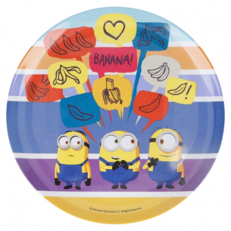 STOR PLATO MELAMINA SIN ORLA MINIONS II