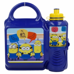 STOR COMBO SET EASY CON BOTELLA ERGONOMICA 400 ML. MINIONS II