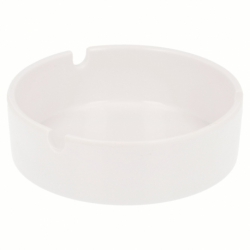 WHITE ROUND MELAMINE ASHTRAY (105X33 MM.)