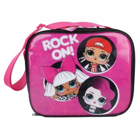 RECTANGULAR INSULATED BAG WITH STRAP LOL SURPRISE ROCK ON
