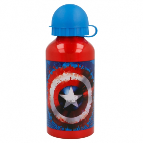 ALUMINIUM BOTTLE 400 ML |  CAPTAIN AMERICA ICON