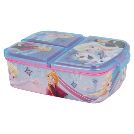 MULTI COMPARTMENT SANDWICH BOX FROZEN IRIDESCENT AQUA