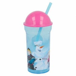 DOME CLEAR STRAW TUMBLER 460 ML |  FROZEN IRIDESCENT AQUA