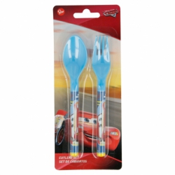 2 PCS FANCY CUTLERY SET CARS RACE READY