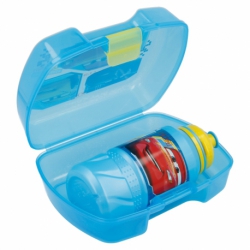 2 PCS PREMIUM BACK TO SCHOOL SET (PREMIUM SINGLE SANDWICH BOX +  EASY SPORT BOTTLE 420 ML) CARS RACE READY