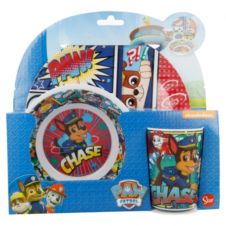 MELAMINE SET PAW PATROL COMIC
