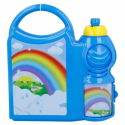 TOP HANDLE COMBO SET WITH SPORT BOTTLE 400 ML |  RAINBOWS