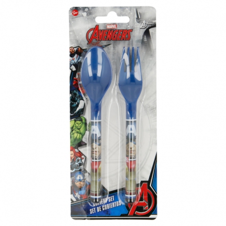2 PCS FANCY CUTLERY SET AVENGERS PANELS