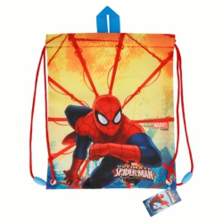 DRAWSTRING LUNCH BAG SPIDERMAN RED WEBS