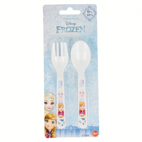 2 PCS TODDLER PP CUTLERY SET FROZEN