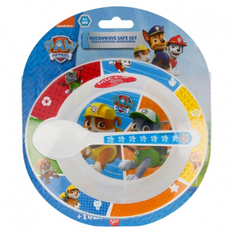 2 PCS TODDLER MICRO SET (MICRO BOWL AND MICRO PP SPOON TODDLER) PAW PATROL