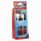 2 PCS ELLIPTICAL METALLIC CUTLERY SET SPIDERMAN GRAFFITI