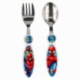 2 PCS ELLIPTICAL METALLIC CUTLERY SET SPIDERMAN GRAFFITI