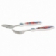 2 PCS ELLIPTICAL METALLIC CUTLERY SET SPIDERMAN GRAFFITI