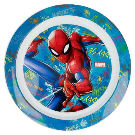 KIDS MICRO PLATE SPIDERMAN GRAFFITI