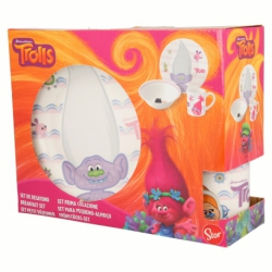 3 PCS CERAMIC PR SNACK SET TROLLS