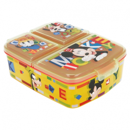 MULTI COMPARTMENT SANDWICH BOX MICKEY MOUSE - DISNEY - WATERCOLORS
