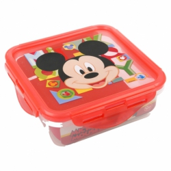 SQUARE HERMETIC FOOD CONTAINER 500 ML |  MICKEY MOUSE - DISNEY - WATERCOLORS