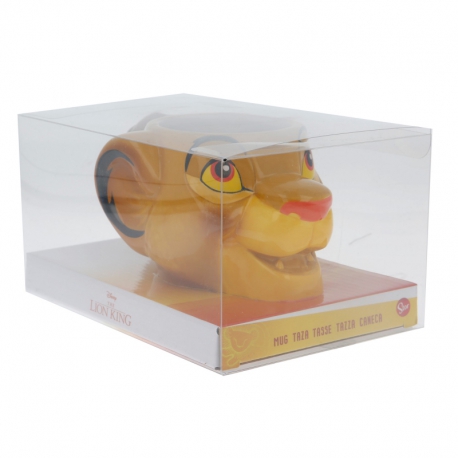 CERAMIC DOLOMITE 3D MUG 14 OZ IN GIFT BOX SIMBA HEAD