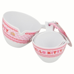 SET OF 4 MELAMINE MEASURING CUPS HELLO KITTY BAKING WITH HANG TAG