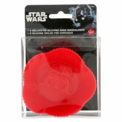 BAKERY 4 PCS CUPCAKES SILICONE MOLDS SET STAR WARS