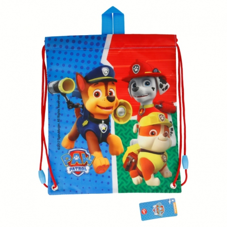 DRAWSTRING LUNCH BAG PAW PATROL COLORS